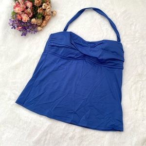 J. Crew Blue Halter Top Size Medium D Cup
